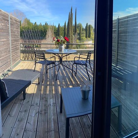 Les Terrasses D'Aix - Studio Avec Grande Terrasse Privee Éguilles Exterior foto